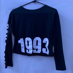 H&M Black 1993 San Fran Crop Top